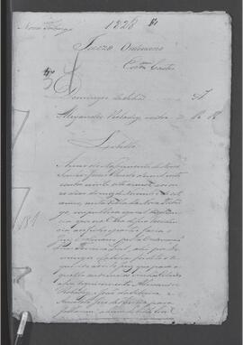 Casa da Suplicação do Brasil (1808-1833). Juízo Ordinário da Villa de Nova Friburgo.  Processo s/n° de Libello.
