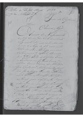 Casa da Suplicação do Brasil (1808-1833). Juízo Ordinário e de Órfãos da Villa de Nova Friburgo. Processo s/n° de Nomeação de Tutor.