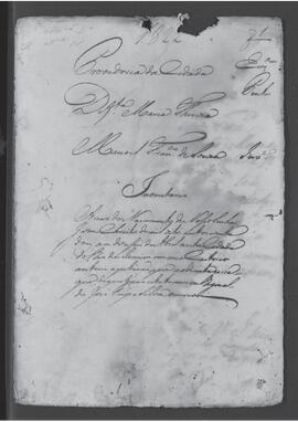 Casa da Suplicação do Brasil (1808-1833). Juízo da Provedoria do Rio de Janeiro. Processo s/n° de Inventário.