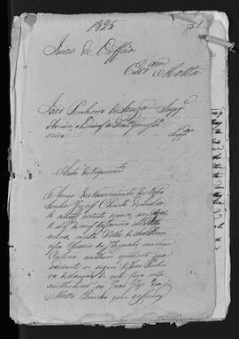 Casa da Suplicação do Brasil (1808-1833). Juízo de Orfãos da Villa de São Francisco Xavier de Itaguahy. Processo s/n° de Autos de Requerimento.