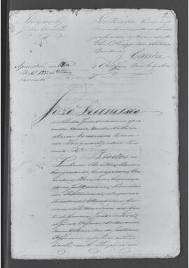 Casa da Suplicação do Brasil (1808-1833). Juízo Órdinario da Villa de São Francisco Xavier de Itaguahy. Processo s/n° de Sentença Civel de Reconhecimento de Crédito.