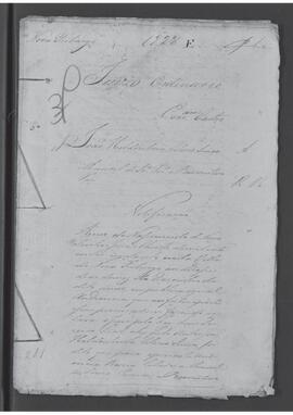 Casa da Suplicação do Brasil (1808-1833). Juízo Ordinário da Villa de Nova Friburgo. Processo s/n° de Notificação.