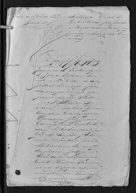 Casa da Suplicação do Brasil (1808-1833). Juízo de Órfãos da Villa de São João do Príncipe. Processo s/n° de Emancipação.