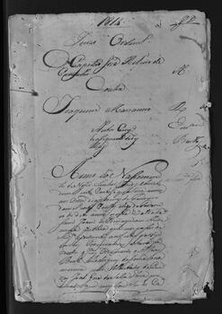 Casa da Suplicação do Brasil (1808-1833). Juízo Ordinário da Villa de São João do Príncipe. Processo s/n° de Autos Cíveis de Assignação de Dez Dias.