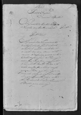 Casa da Suplicação do Brasil (1808-1833). Juízo Ordinário da Villa de São João do Príncipe. Processo s/n° de  Justificação Cível.