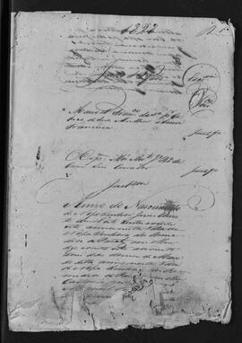 Casa da Suplicação do Brasil (1808-1833). Juízo Ordinário da Villa de Nossa Senhora dos Remédios de Paraty. Processo s/n° de Justificação.