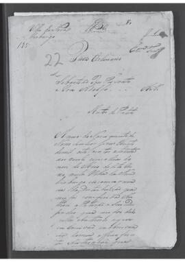Casa da Suplicação do Brasil (1808-1833). Juízo Ordinário da Villa de Nova Friburgo.  Processo s/n° de Autos de Protesto Judicial.