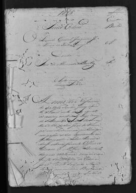 Casa da Suplicação do Brasil (1808-1833). Juízo Ordinário da Villa de São João do Príncipe. Processo s/n° de Autos Cíveis de Louvação de Dízimos.