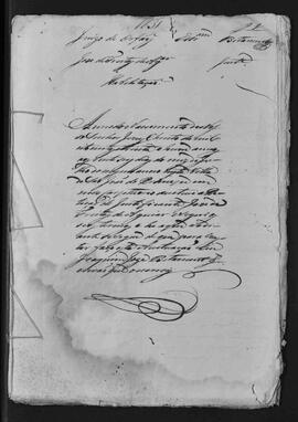 Casa da Suplicação do Brasil (1808-1833). Juízo de Órfãos da Villa de São João do Príncipe. Processo s/n° de Habilitação.