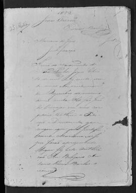 Casa da Suplicação do Brasil (1808-1833). Juízo Ordinário da Villa de São João do Príncipe. Processo s/n° de Justifcação.