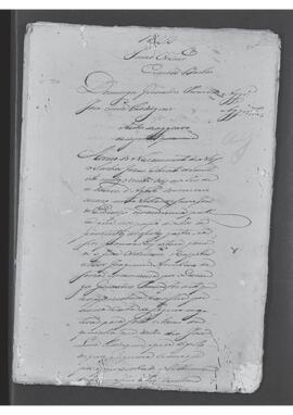 Casa da Suplicação do Brasil (1808-1833). Juízo Ordinário da Villa de São João do Príncipe. Processo s/n° de Autos de Agravo de Injustiça Pronúncia.