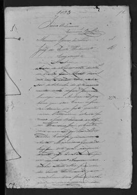 Casa da Suplicação do Brasil (1808-1833). Juízo Ordinário da Villa de São João do Príncipe. Processo s/n° de Assignação de Dez dias.