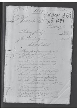 Casa da Suplicação do Brasil (1808-1833). Juízo da Provedoria da Villa de Nossa Senhora da Conceição de Angra dos Reis da Ilha Grande. Processo s/n° de Testamento para translado.