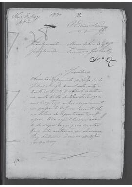 Casa da Suplicação do Brasil (1808-1833). Juízo de Órfãos da Villa de Nova Friburgo. Processo s/n° de Inventário.