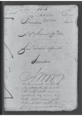 Casa da Suplicação do Brasil (1808-1833). Juízo da Provedoria do Rio de Janeiro . Processo s/n° de Inventário.