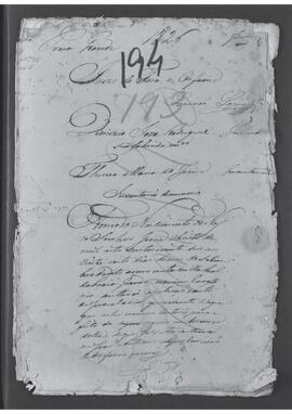 Casa da Suplicação do Brasil (1808-1833). Juízo de Órfãos da Villa de Nossa Senhora da Conceição de Angra dos Reis da Ilha Grande. Processo s/n° de Inventário de Menores.