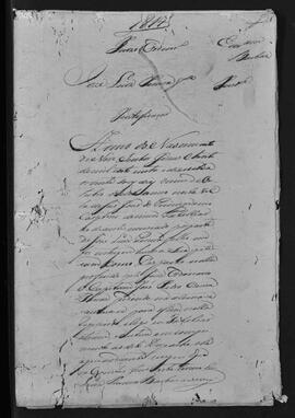 Casa da Suplicação do Brasil (1808-1833). Juízo Ordinário da Vila de São João do Príncipe. Processo s/n° de Justificação.