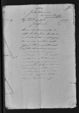 Casa da Suplicação do Brasil (1808-1833). Juízo Ordinário da Villa de São João do Príncipe. Processo s/n° de Justificação.