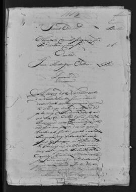 Casa da Suplicação do Brasil (1808-1833). Juízo Ordinário da Villa de São João do Príncipe. Processo s/n°  de Louvação de Dizímos.