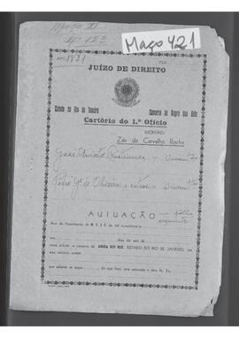 Casa da Suplicação do Brasil (1808-1833). Juízo do Ordinário da Villa de Nossa Senhora da Conceição de Angra dos Reis da Ilha Grande. Processo s/n° de Inventário.