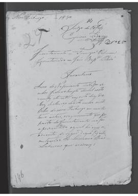 Casa da Suplicação do Brasil (1808-1833). Juízo de Órfãos da Villa de Nova Friburgo.  Processo s/n° de Inventário.