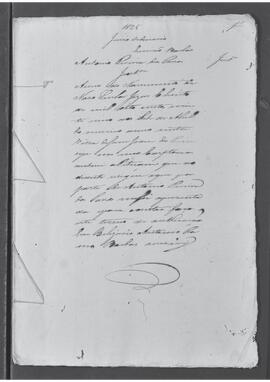 Casa da Suplicação do Brasil (1808-1833). Juízo Ordinário da Vila de São João do Príncipe. Processo s/n° de Justificação.
