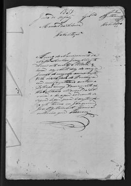 Casa da Suplicação do Brasil (1808-1833). Juízo de Órfãos da Villa de São João do Príncipe. Processo s/n° de Emancipação.