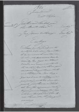 Casa da Suplicação do Brasil (1808-1833). Juízo Ordinário da Vila de São João do Príncipe. Processo s/n° de Embargo.
