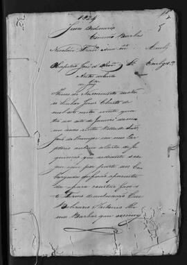 Casa da Suplicação do Brasil (1808-1833). Juízo Ordinário da Villa de São João do Príncipe. Processo s/n° de Autos de Carta de Inquirição.
