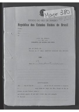 Casa da Suplicação do Brasil (1808-1833). Juízo de Órfãos da Villa de Nossa Senhora da Conceição de Angra dos Reis da Ilha Grande. Processo s/n° de Inventário.