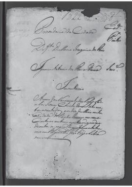 Casa da Suplicação do Brasil (1808-1833). Juízo da Provedoria do Rio de Janeiro. Processo s/n° de Inventário.