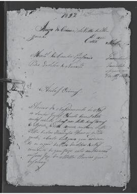 Casa da Suplicação do Brasil (1808-1833). Juízo Criminal da Villa de São Francisco de Xavier de Itaguahy. Processo s/n° de Autos de Crime.