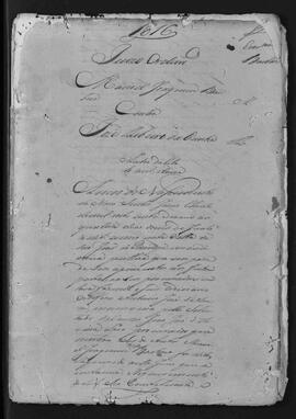 Casa da Suplicação do Brasil (1808-1833). Juízo de Órfãos da Villa de São João do Príncipe. Processo s/n° de Autos de Libelo Cível e Crime.