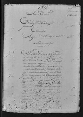 Casa da Suplicação do Brasil (1808-1833). Juízo Ordinário da Villa de São João do Príncipe. Processo s/n° de Autos de Notificação.