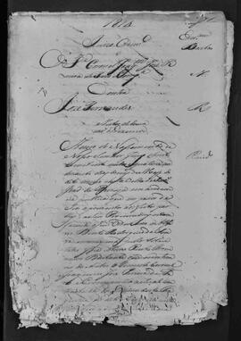 Casa da Suplicação do Brasil (1808-1833). Juízo Ordinário da Villa de São João do Príncipe. Processo s/n° de Autos de Louvação de Dízimos.
