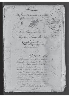 Casa da Suplicação do Brasil (1808-1833). Juízo Ordinário da Villa de São Francisco Xavier de Itaguahy. Processo s/n° de Carta Avocatória - Venda da Correição do Civil.